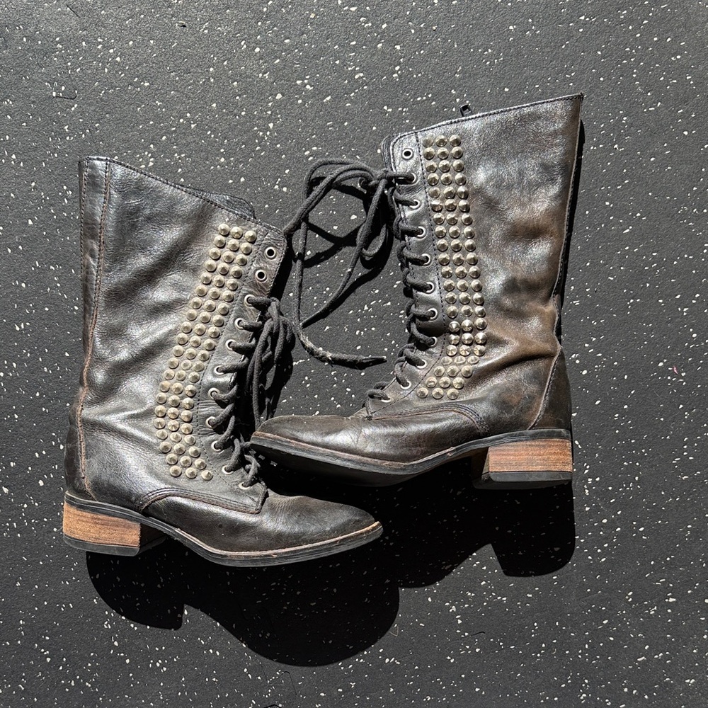 Steve Madden Black Leather Boots